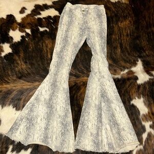 Altar’d State Snakeskin Bellbottoms